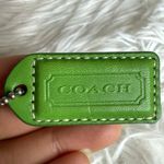 Coach 2" y2k Vintage Lime Green Fob Bag Charm Hang tag Hangtag Photo 0