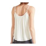 Allison Joy women’s extra small ivory pleated cami loose lightweight tank top Photo 2