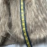 Anthropologie  Faux Fur Shag Furry Vest Brown Large Photo 7