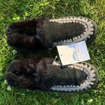 NWT Albina Womens Cow Suede Faux Fur Shooties Photo 1