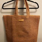 Burberry Weave Natural Paper Straw Tote Shoulder Summer Beach Bag- Extra Large Photo 0
