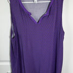 Liz Claiborne  Purple Paisley Tank Top XXL Photo 0