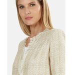 IRO ππ Uptown Sparkle Tweed Jacket ~ Beige Bronze EU 34 NWT Photo 4