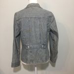 Relativity NWOT Distressed Denim Pinstripe Jacket Photo 1