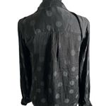 Madewell Jacquard Dot Pajama Top Small Women’s Black MA852 Photo 2