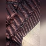 Calvin Klein  burgundy packable premium down long puffer coat size medium Photo 4