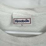 Reebok Women's Crop Top L Graphic T Shirt Geometric Running VTG French Colorful Photo 3
