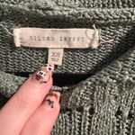 Gilded Intent Gilded‎ Intent Sage Green Knit Hoodie Sweater Photo 2