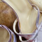 barney's new york Barney’s New York CO-OP 100% leather pink metallic heels sandals NEW Photo 7