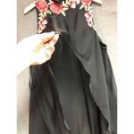 Lucci Lu Womens Cocktail Dress Embroidered Floral Asymmetrical Size 22 Photo 13