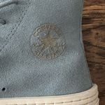 Converse  Light Blue Suede Platform Sneakers Photo 5