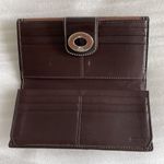 Coach  Chocolate & Mahogany CC Turnlock Wallet w rear flap over Section CLEAN Photo 2
