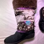 Tecnica White Faux Fur Winter Boots Black Size 7.5 Photo 9