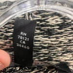 Eileen Fisher grey/black open weave linen & wool Italian yarn cardigan size M Photo 3