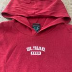 USC Vintage 90s Y2K Sleeveless Hoodie Tank Top Hooded Tee Red Women’s M Academia Size M Photo 0