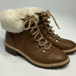 EXPRESS  faux leather lace up‎ boots size 7 Photo 0