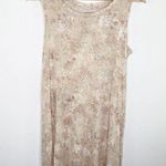 LOGO By Lori Goldstein LOGO Lori Goldstein Cream Floral Print Tunic Tank Top Women's Size Medium M Photo 0