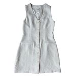 Abercrombie & Fitch vest button up dress in off white Photo 4