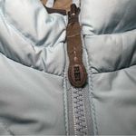 REI Puffer Vest Goose Down Full Zip Mock Neck Zip In Blue Women’s Size S Outdoor Photo 1