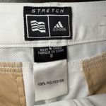 Adidas  Climacool Stretch Golf Capri‎ Pants Stretch Button Flap White Women 8 Photo 1