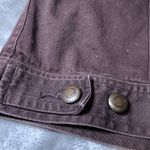 CHAPS Denim Jacket Womens Medium Brown Button Up True American Brand Vintage Y2K Photo 9