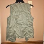 Chico's Chico’s Faux Suede Open Front Vest‎ Army Green 0 Photo 1