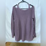 Free People Purple Moonshine Cold Shoulder Sweater Size Small Photo 9