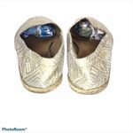 Kaanas  Textured Fabric Espadrille Flats Off White Photo 5