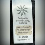 Athleta  Women’s Side M Grey Striped Lightweight Long Sleeve Top Photo 2