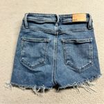 Paige ⭐️ Sarah Slim Crop Mid Blue Jean Shorts Fray Hem Size 25 EUC Photo 3