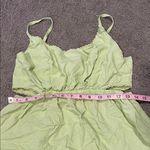 Serra  Light Green Ruffle Mini Dress Side Cut Outs Size Medium Photo 6