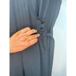AQUA  Womens Black Jumpsuit V-Neck SIZE M Photo 3