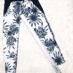 Betsey Johnson  Performance Black White Floral Leggings Small Photo 5