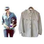 Current/Elliott CURRENT ELLIOTT $198 The Perfect Shirt (Shacket) in Sugar White Size 0 Photo 1