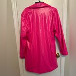 PATRICK STARRR HOT PINK FAUX LEATHER MAKE 'EM SHOOK BLAZER DRESS Photo 2