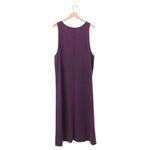 Amy K Su AKS Tencel Pinafore Jumper Maxi Buttoned Pockets Purple Dress L Size L Photo 3