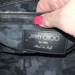 Jimmy Choo  Laptop Holder/Clutch/Wristlet Black and Red Leather‎ With Studs Photo 10