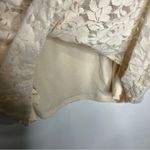 Maurice's NWT‎  Solid cozy lace balloon sleeve top cream size large Photo 6