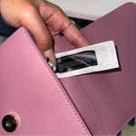 White House | Black Market  Pink Pastel Suede Buckle Chain Mini Crossbody Bag Photo 11