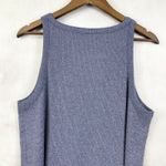 Madewell  Westville Ribbed Knit Tank Dress XL Clean Girl Minimal Midi Scandi Chic Photo 4