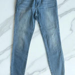 Frame Light Wash Fringe Ankle Le High Skinny Jeans Size 27 Photo 0