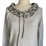 Black Swan Light Gray French Terry Sweatshirt Size Small Hoodie Kangaroo Pocket Photo 3
