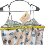 HAH Size M Lace Trim Satin Slip Lingerie Dress Pink Blue Floral Feminine NWT Size M Photo 8