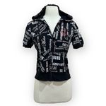 Feathers Royal Motor Company Short Sleeve Full Zip Hoodie Medium Black Photo 1