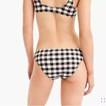 J.Crew NWT  Lowrider Bikini Bottoms - Avril Gingham Ivory Black - XXS Photo 1