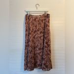 Skies Are Blue  Orange Dot Pleated Skirt Photo 3