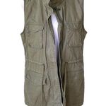 Old Navy Army Green Drawstring Cargo Sleeveless Vest Size Small Photo 0
