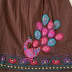 Johnny Was Y2K Retro Boho Brown Embroidered Floral Baby Doll Y2K Dress Size L Photo 6