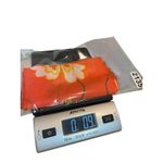 Made in Italy Orange Floral Scarf 100% Polyester Sheer Lightweight Wrap Photo 9