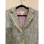 Chadwick's‎ Light Academia Y2K Fringe Blazer Purple Blue Yellow Ribbon 14P Size 12 Photo 3